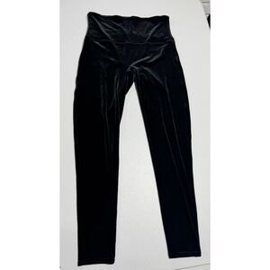 SPANX Black Ready-To-Wow Velvet Leggings Velour Shapewear Women's Size 1X